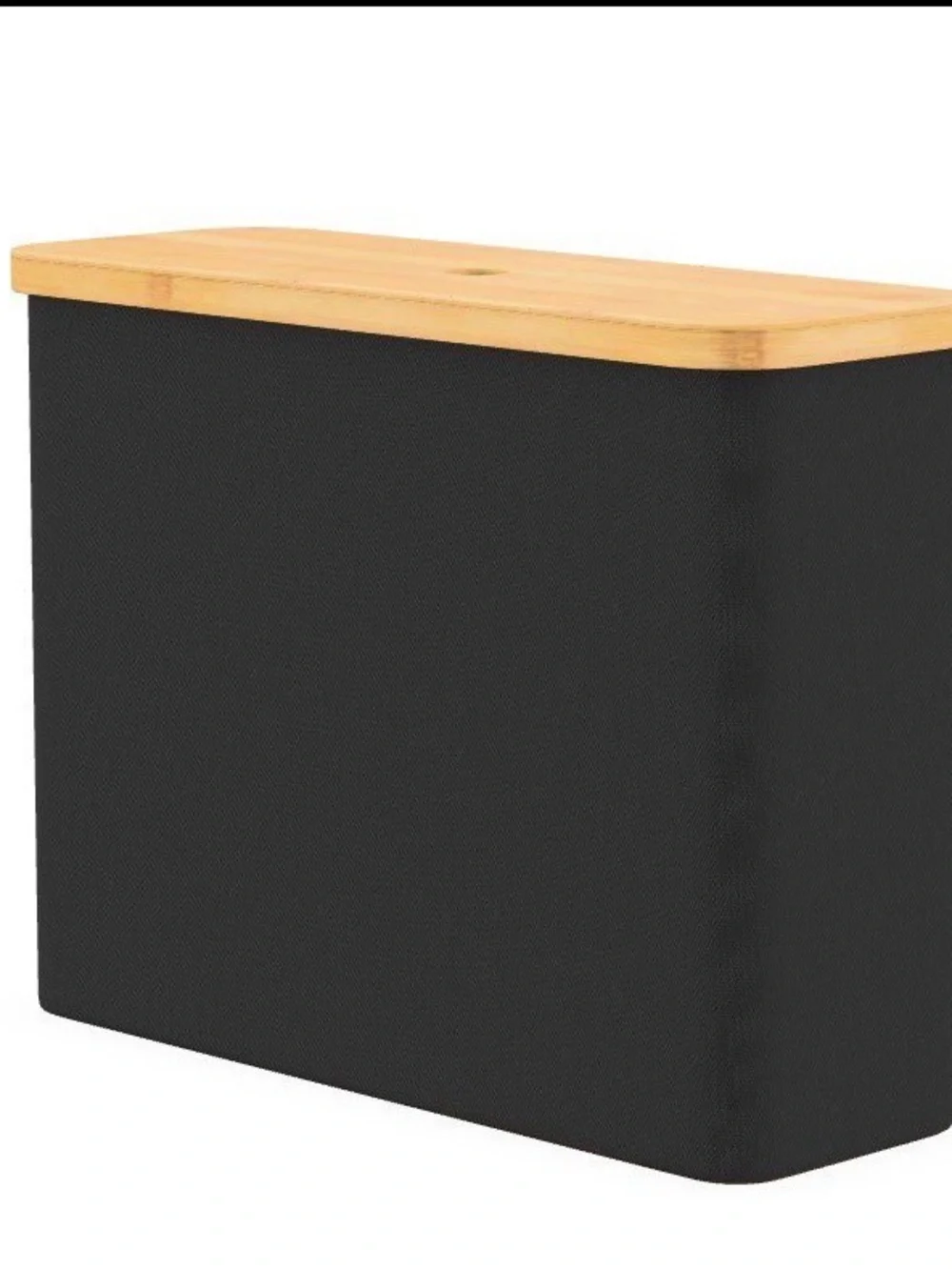 Lonbet Bamboo Toilet Paper Storage BLACK